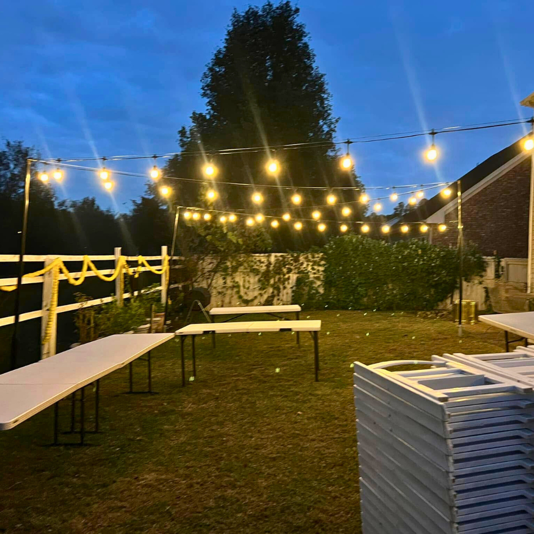 back yard lights